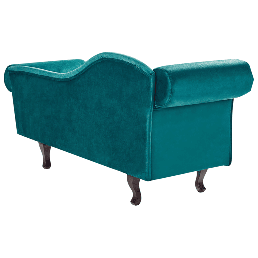 Beliani Chaise longue à esquerda Veludo LATTES