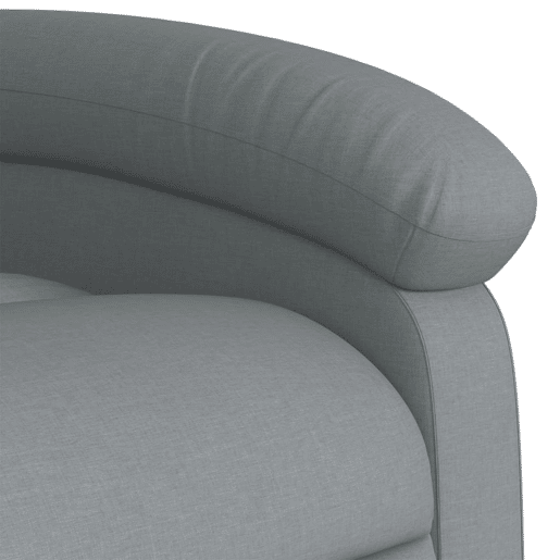 vidaXL Poltrona de massagens reclinável tecido cinzento-claro vidaXL Poltrona de massagens reclinável tecido cinzento-claro