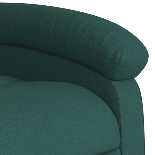 vidaXL Poltrona reclinável tecido verde-escuro vidaXL Poltrona reclinável tecido verde-escuro