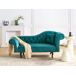 Beliani Chaise longue derecho Terciopelo LATTES Beliani Chaise longue derecho Terciopelo LATTES Negro