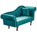 Beliani Chaise longue derecho Terciopelo LATTES Beliani Chaise longue derecho Terciopelo LATTES Negro