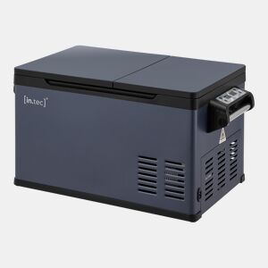 Frigorífico elétrico portátil Alberona para viagem aço 26 L- Azul Cinzento in.tec