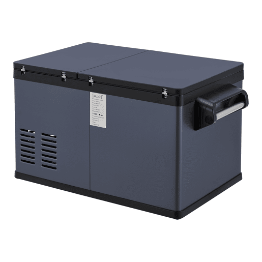 Frigorífico elétrico portátil Alberona para viagem aço 26 L- Azul Cinzento in.tec