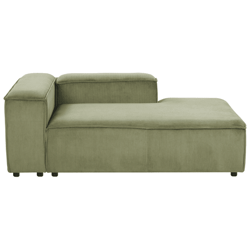 Beliani Chaise longue à esquerda Bombazine ARDAL