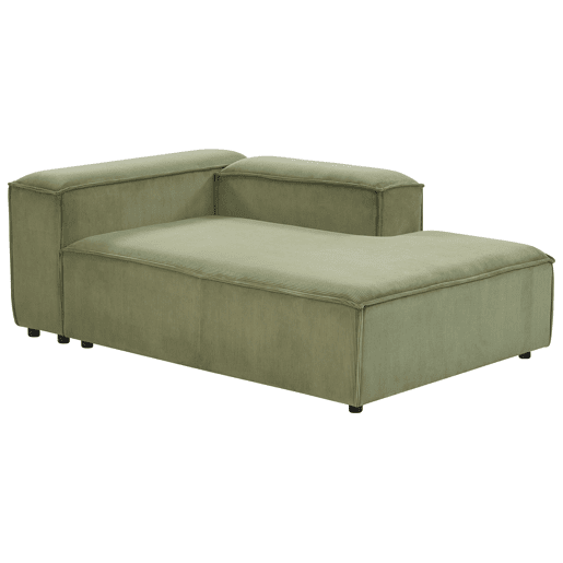 Beliani Chaise longue à esquerda Bombazine ARDAL