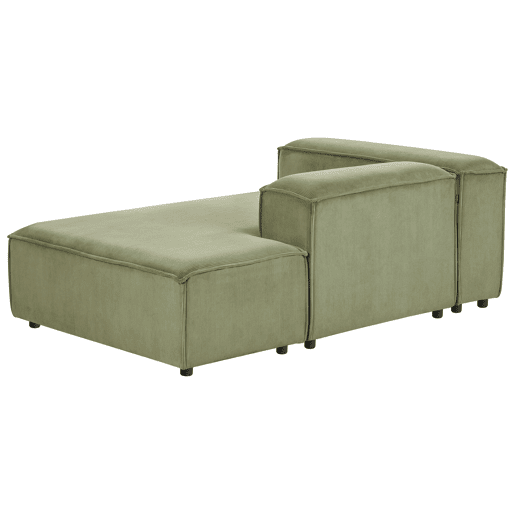 Beliani Chaise longue à esquerda Bombazine ARDAL