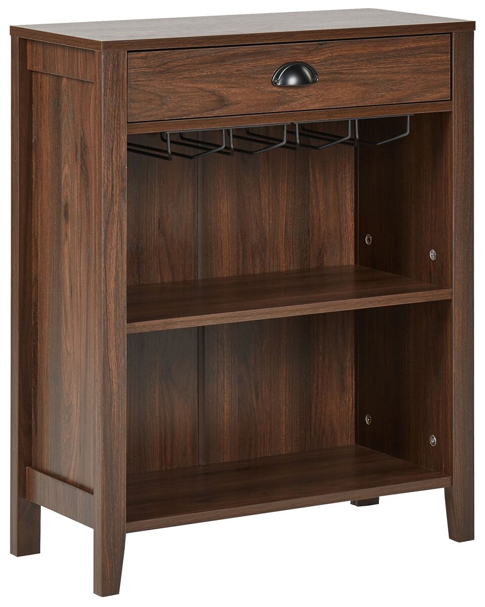 Beliani Aparador WALKERSTON 66 Madera Oscura