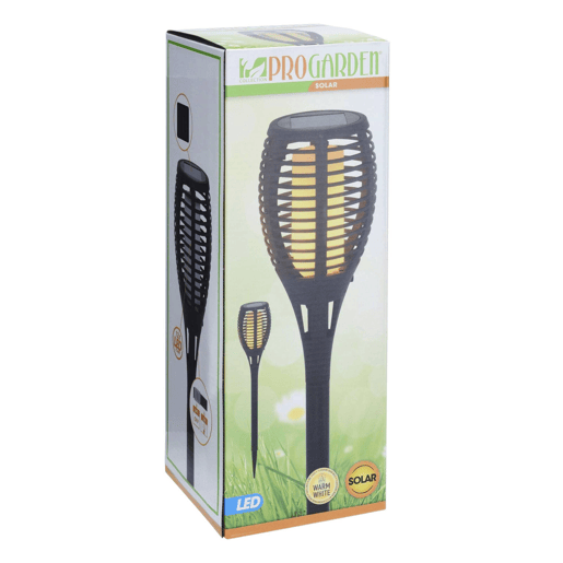 WELL HOME - Lâmpada solar de jardim 'Flame' com luzes LED