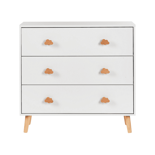 Cómoda 3 gavetas CLOUDY Branco Cómoda 3 gavetas CLOUDY Branco