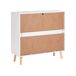 Beliani Cómoda CLOUDY Beliani Cómoda CLOUDY Blanco/ Madera
