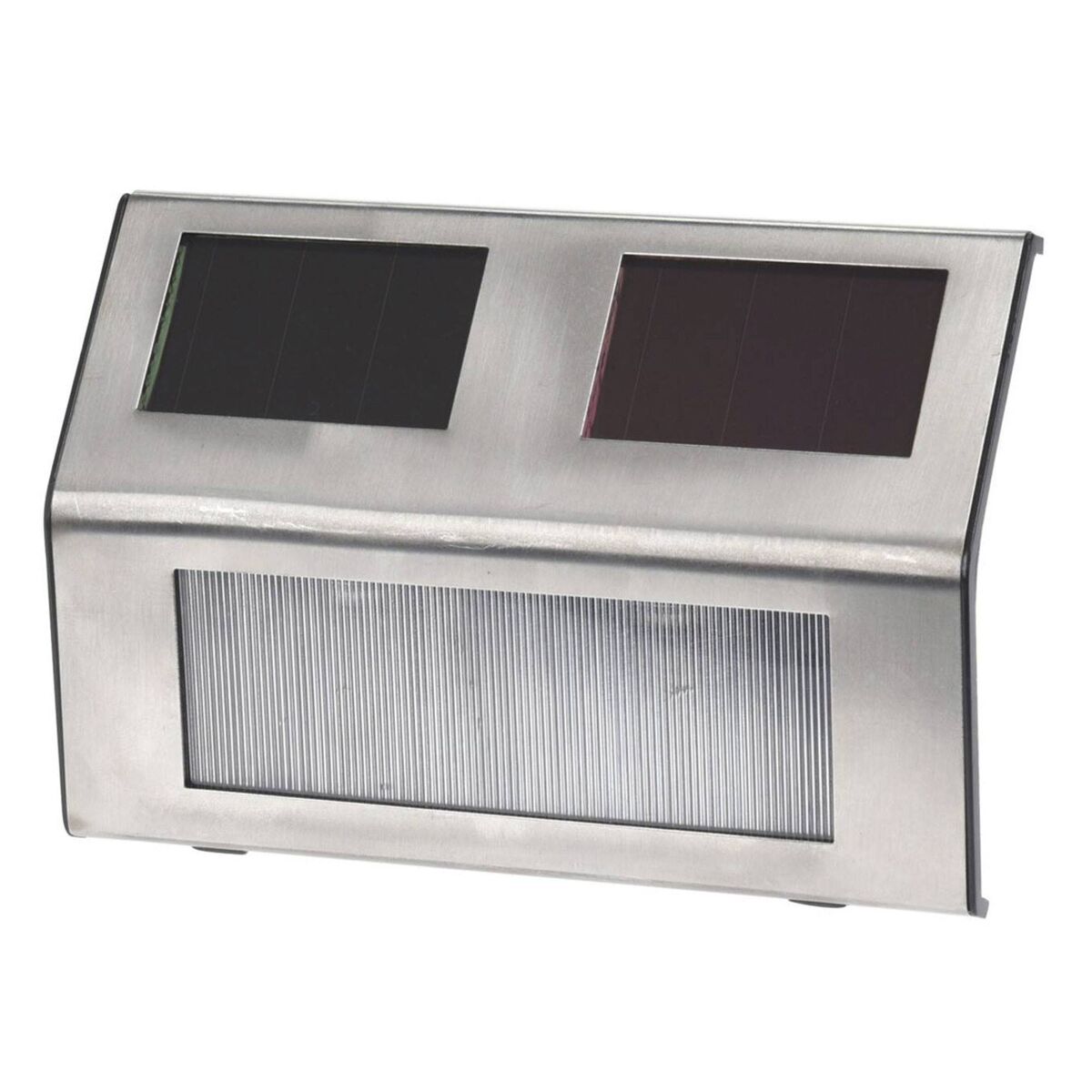 Well home - set de 4 luces solares en acero inoxidable con 2 leds
