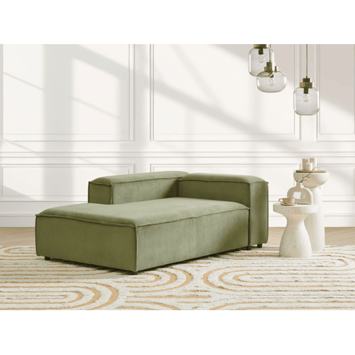 Beliani Chaise longue à direita Bombazine ARDAL