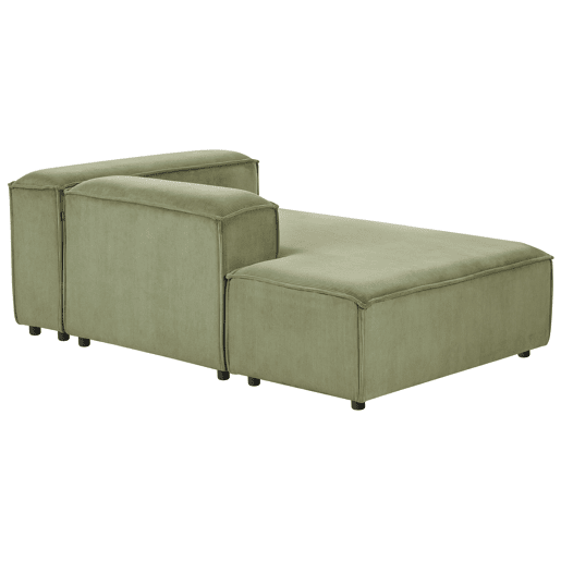 Beliani Chaise longue à direita Bombazine ARDAL