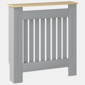 HOMCOM Cobre Radiadores 78x19x83 cm Cobertura para Radiador de MDF para Sala, Quarto ou Corredor - Cinzento