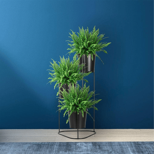 WELL HOME - Vaso de metal com 3 vasos emoldurados