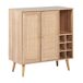 Beliani Aparador PAGET Beliani Aparador PAGET Madera Clara