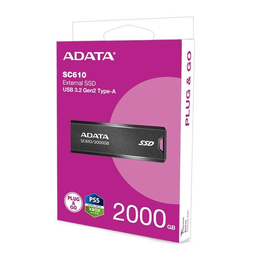 Disco Duro Externo Adata SC610 2 TB SSD 2,5