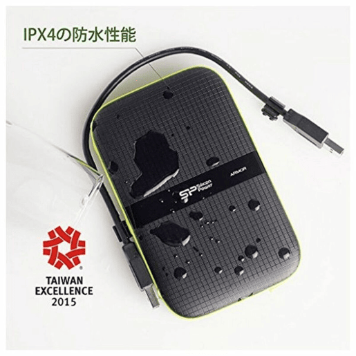 Disco Duro Externo Silicon Power A60 2.5 USB 3.0 2 TB Anti-shock Waterproof Preto