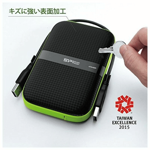 Disco Duro Externo Silicon Power A60 2.5 USB 3.0 2 TB Anti-shock Waterproof Preto