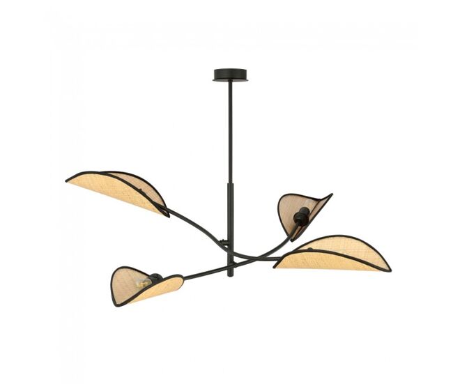 Lámpara de techo flik ratán 4 luces marca wonderlamp