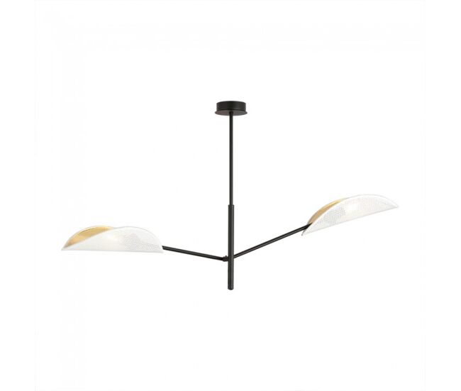 Lámpara de techo cano blanco 2 luces marca wonderlamp
