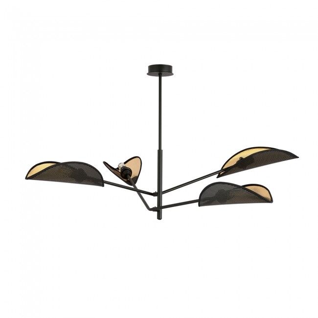 Lámpara de techo cano negro 4 luces marca wonderlamp