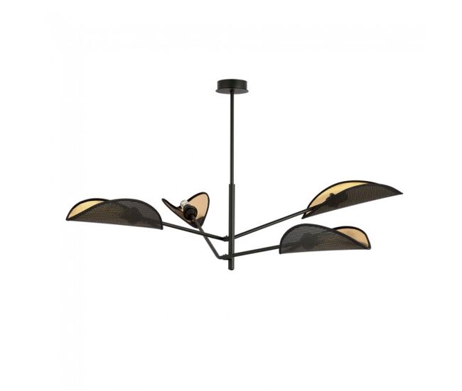 Lámpara de techo cano negro 4 luces marca wonderlamp