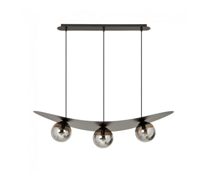 Lámpara de techo camerino grafito 3 luces marca wonderlamp