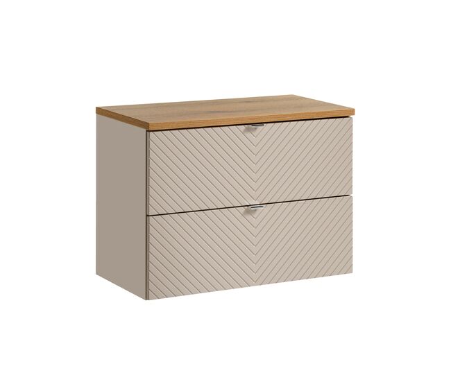 Mueble bajo lavabo 80cm encimera manoa cachemira y madera
