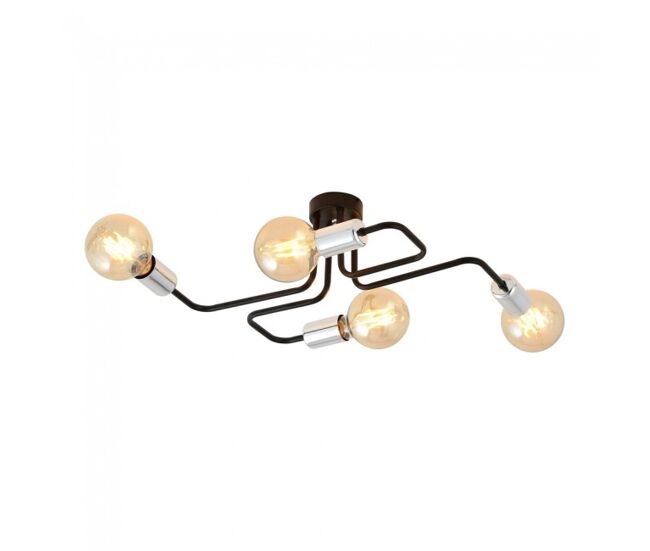 Plafón de techo vender plata 4 luces marca wonderlamp