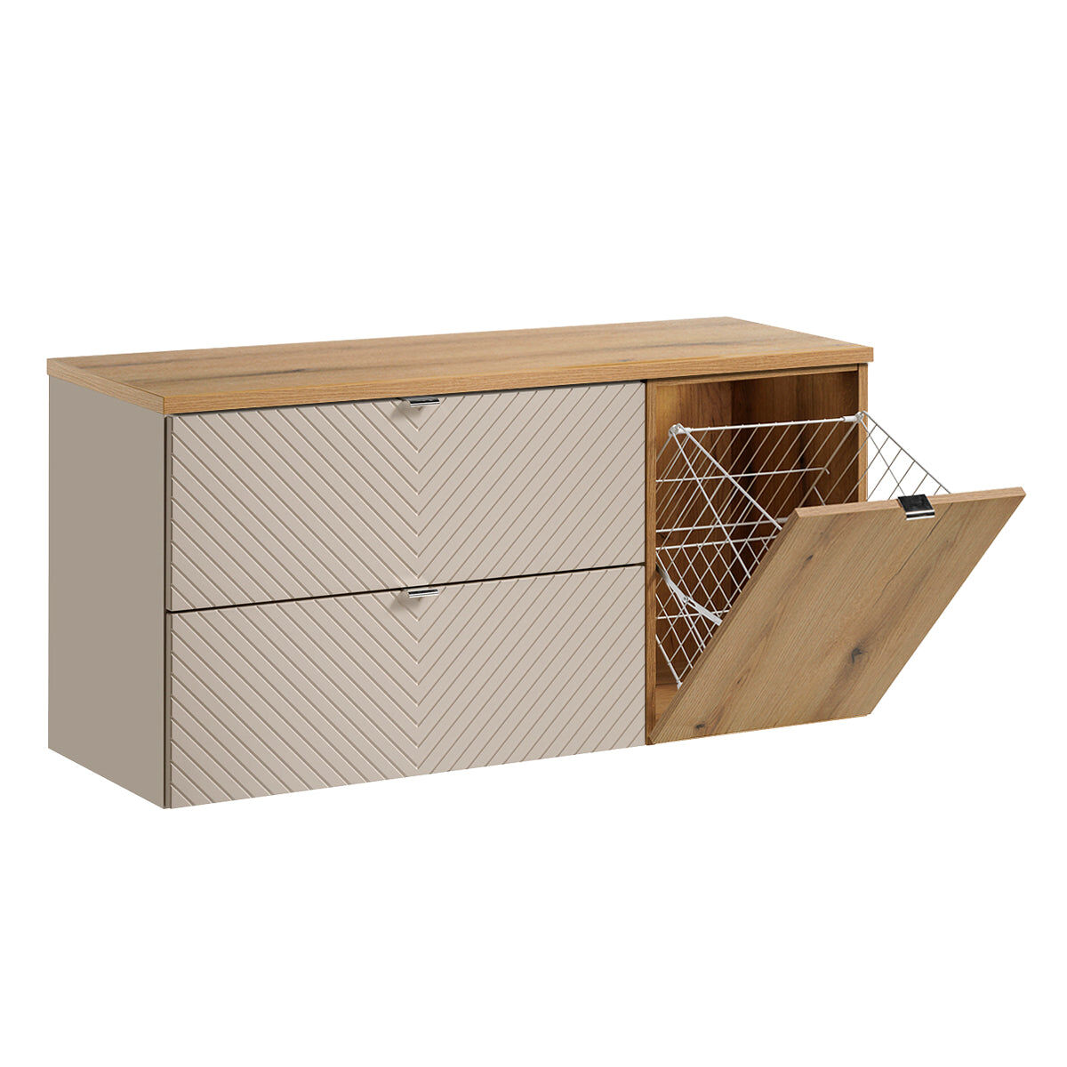 Mueble bajo lavabo cesto de ropa Manoa 120