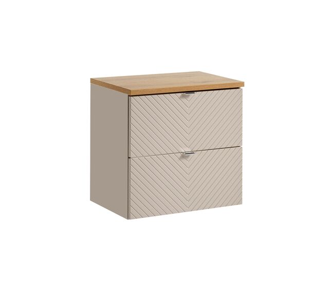Mueble bajo lavabo 60cm encimera manoa cachemira y madera