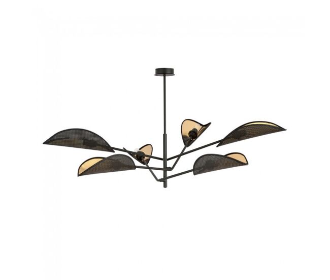 Lámpara de techo cano negro 6 luces marca wonderlamp