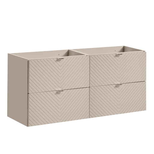 Móvel sob-lavatório 120cm 4 gavetas Manoa Caxemira