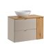 Mueble lavabo individual 2 cajones 1 puerta Manoa Mueble lavabo individual 2 cajones 1 puerta Manoa Beige