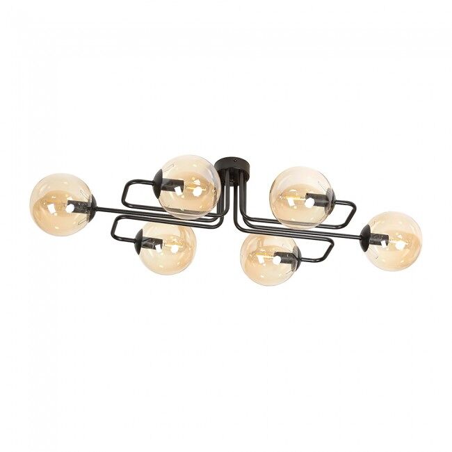 Plafón de techo Vesta (6 luces) Cristal - Metal Moderno