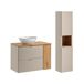 Mueble lavabo 2 cajones 1 puerta y columna Manoa Mueble lavabo 2 cajones 1 puerta y columna Manoa Beige