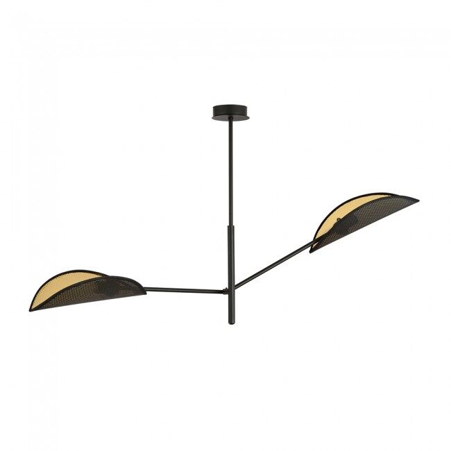 Lámpara de techo cano negro 2 luces marca wonderlamp