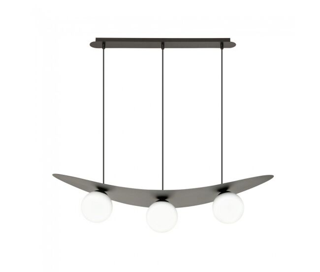 Lámpara de techo camerino opal 3 luces marca wonderlamp