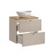 Conjunto de muebles con lavabo individual y columna Manoa Conjunto de muebles con lavabo individual y columna Manoa Beige