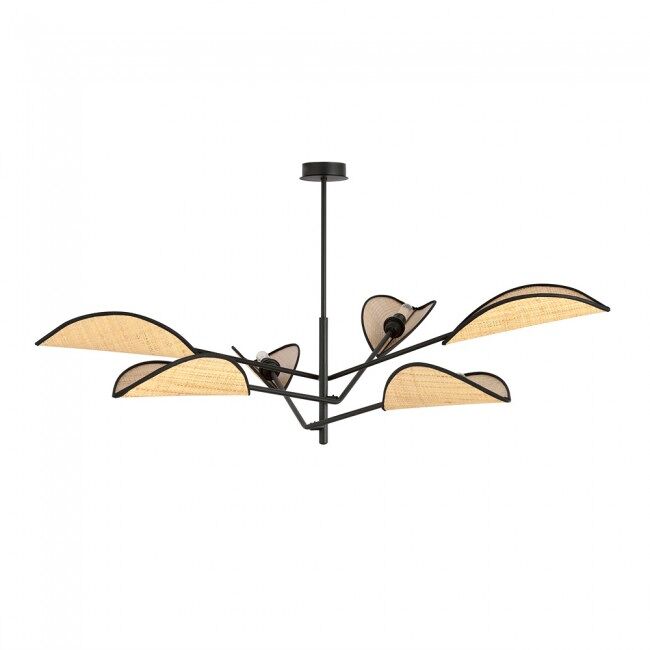 Lámpara de techo cano ratán 6 luces marca wonderlamp
