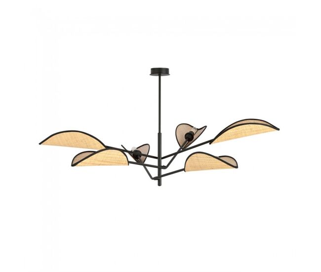 Lámpara de techo cano ratán 6 luces marca wonderlamp