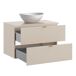 Conjunto de muebles con lavabo individual y columna Azel 80 Conjunto de muebles con lavabo individual y columna Azel 80 Beige