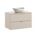Conjunto de muebles con lavabo individual y columna Azel 80 Conjunto de muebles con lavabo individual y columna Azel 80 Beige