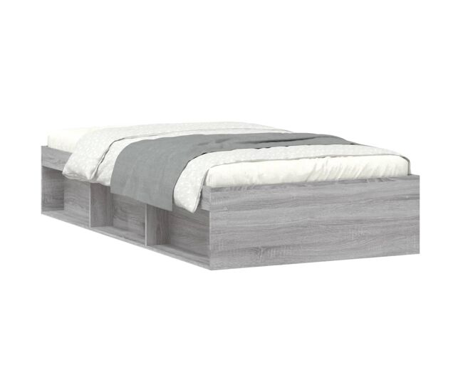 Estructura de cama gris sonoma 90x200 cm