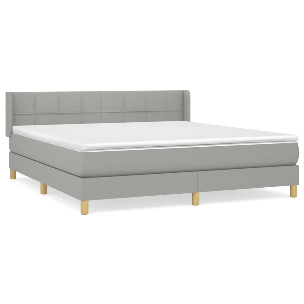 Cama box spring 160x200 Gris