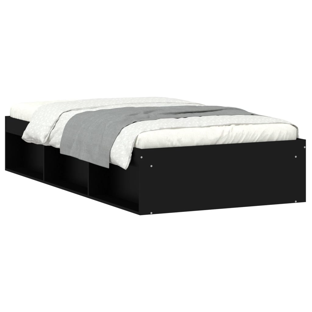 Estructura de cama 90x200 Negro