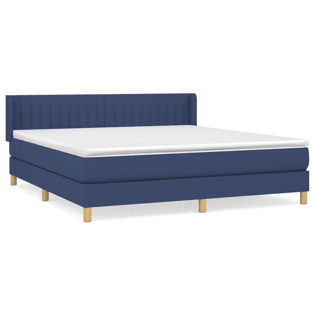 Cama box spring 180x200 Azul