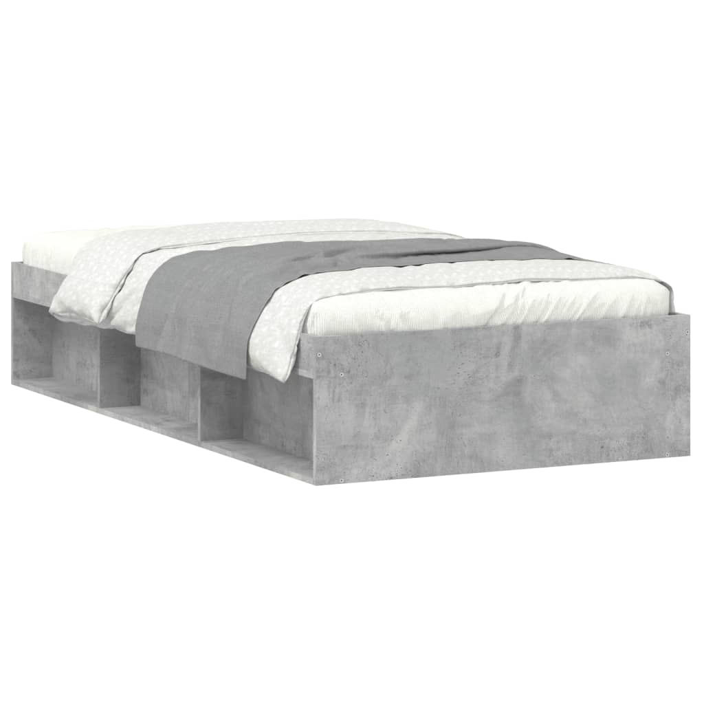 Estructura de cama 90x200 Cemento