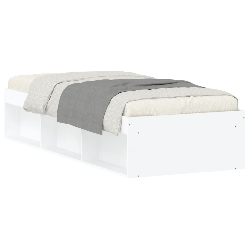 Estructura de cama 75x190 Blanco